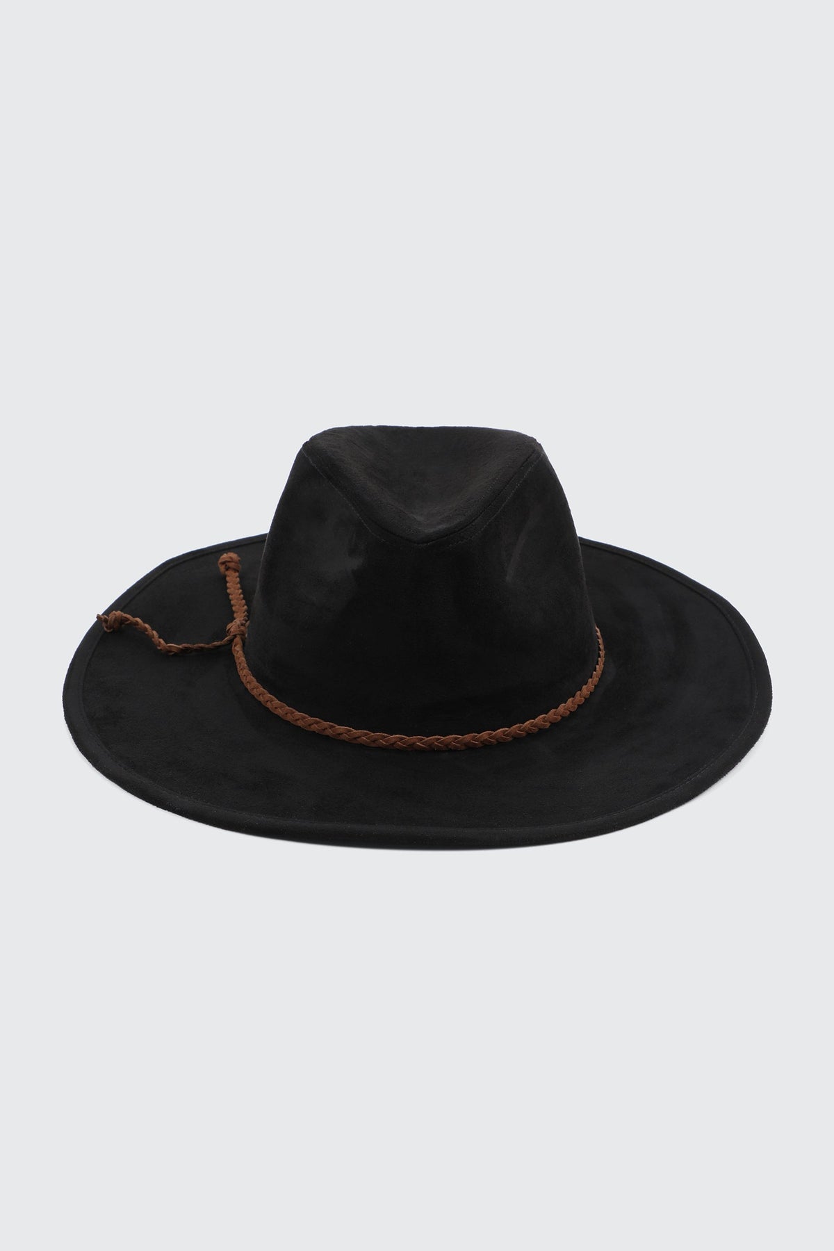 Fedora Hat with Faux Suede Cord