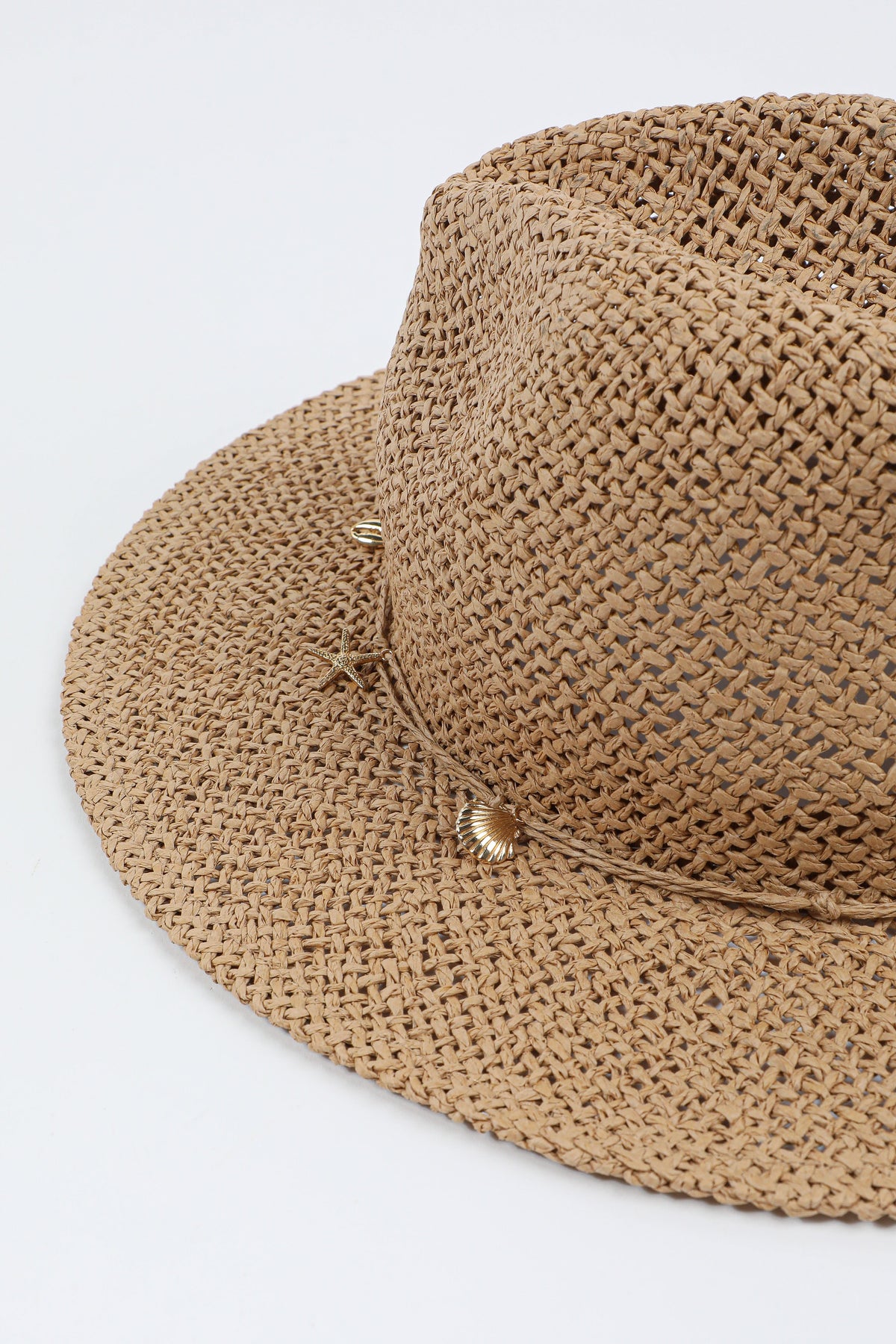 Straw Hat with Charms