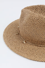 Straw Hat with Charms