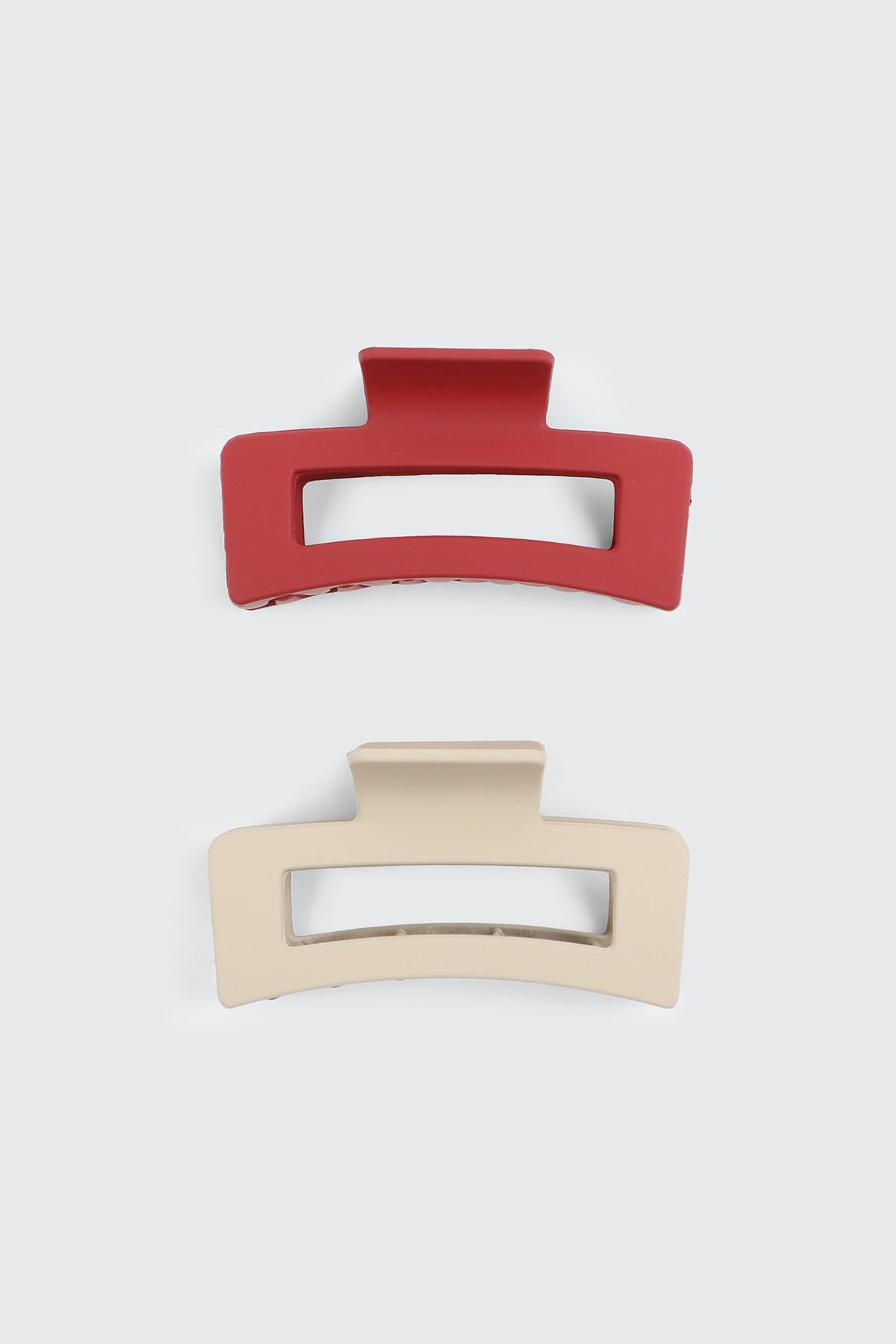 2-Pack Cutout Rectangular Hair Claws