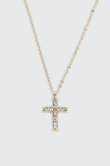 14K Gold Plated Cross Necklace