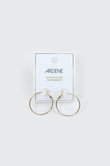14K Gold Plated Hoop Earrings