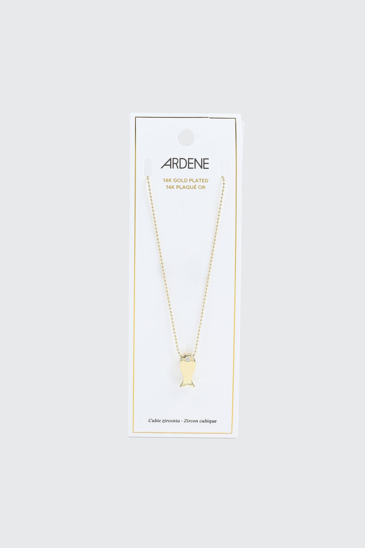 14K Gold Plated Fish Necklace