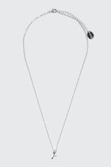 14K White Gold Plated Tulip Necklace