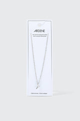 14K White Gold Plated Tulip Necklace