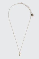 14K Gold Plated Mushroom Necklace