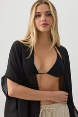 Crochet Trim Swim Cover Up