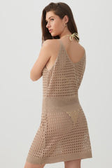 Cinched Waist Dress Cover Up