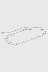 Hammered Metal Starfished Chain Belt