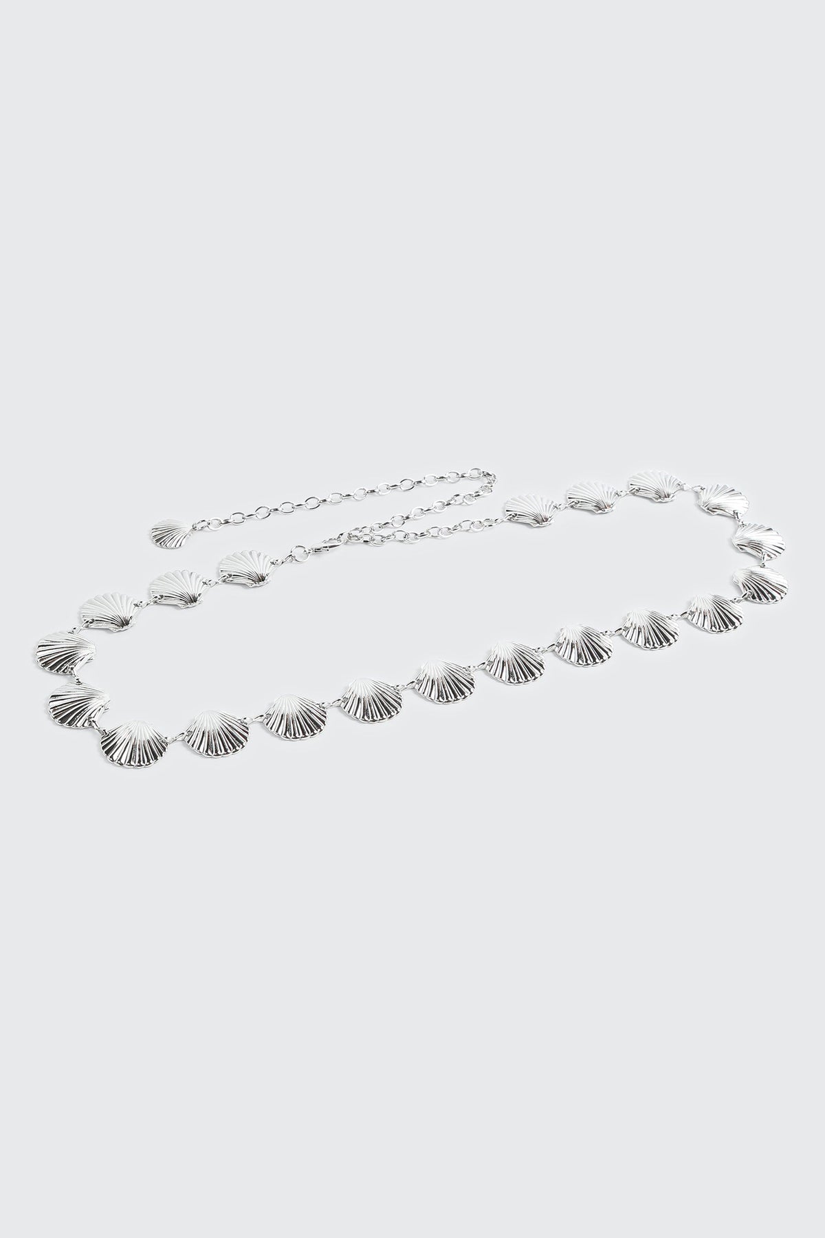 Shell Motif Chain Waist Belt