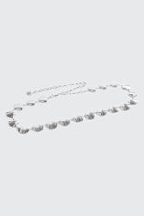 Shell Motif Chain Waist Belt