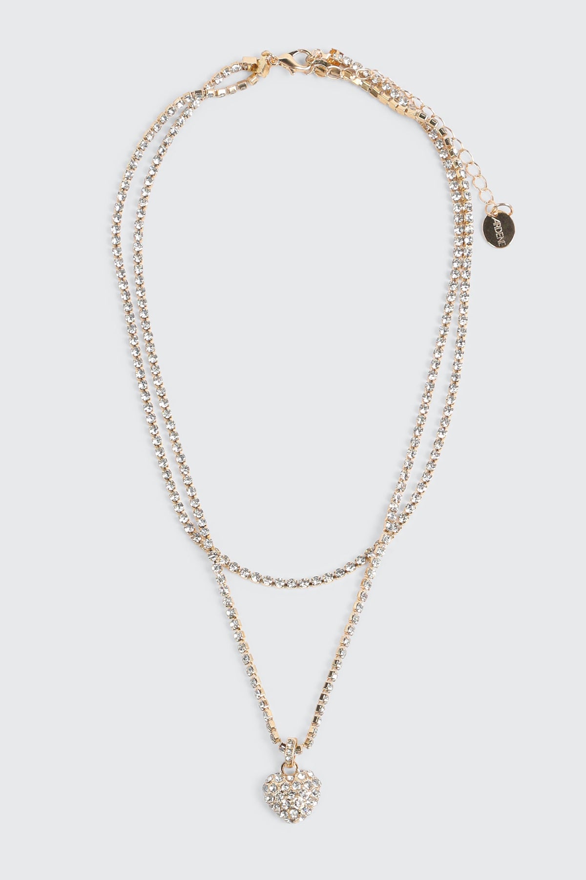 Two row heart Necklace