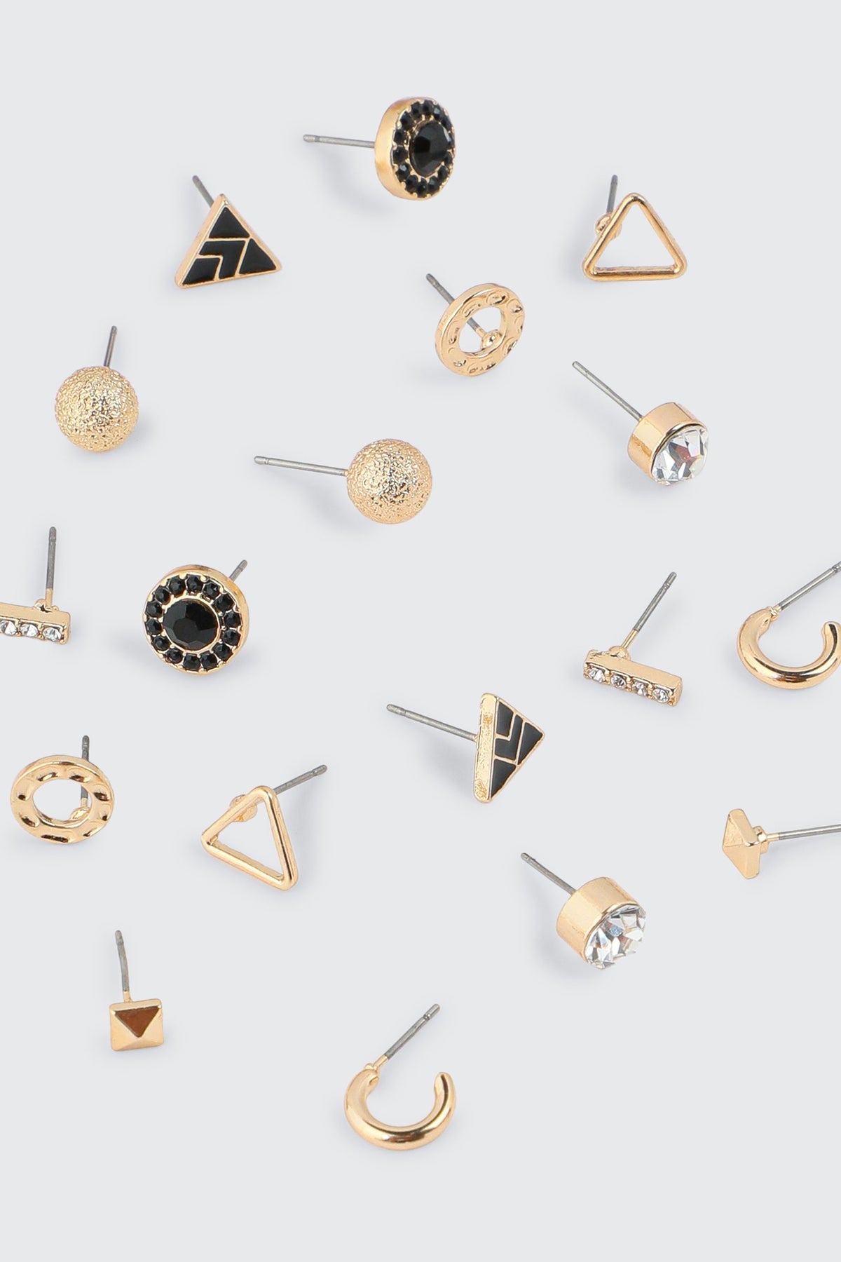 9-Pack Geometric Earrings Set