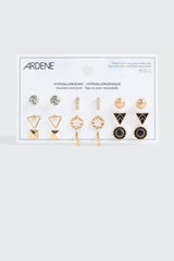 9-Pack Geometric Earrings Set