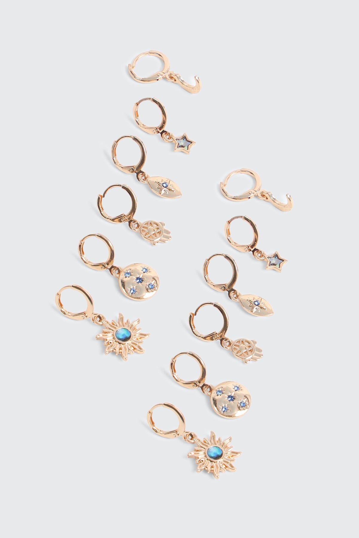 6-Pack Hoop Earrings