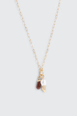 2-Pack Beaded Charm Necklace Set