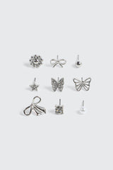 9-Pack Stud Earrings