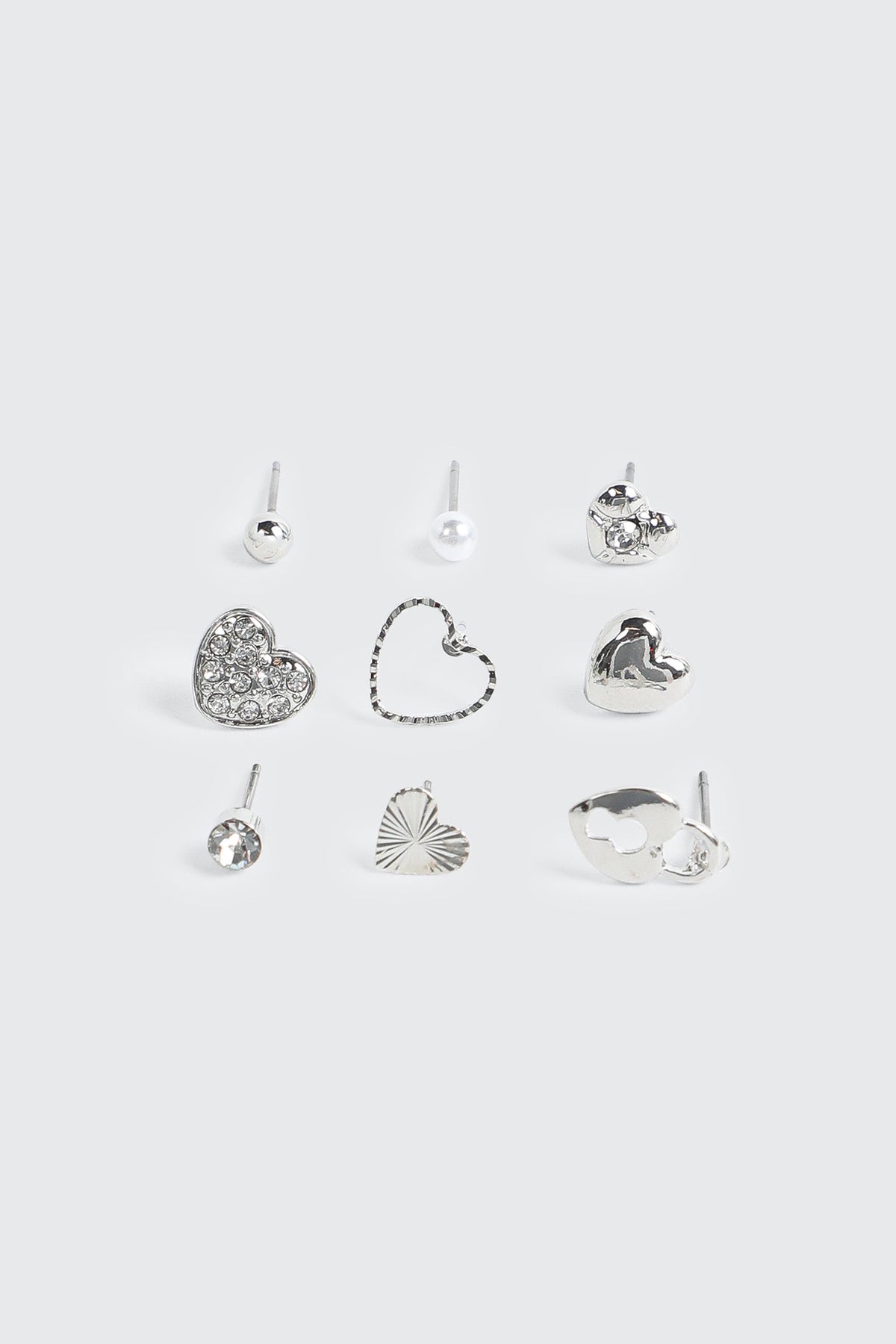 9-Pack Heart Earrings