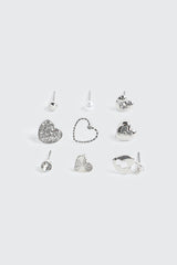9-Pack Heart Earrings