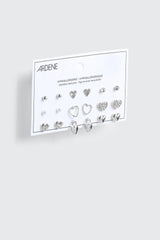 9-Pack Heart Earrings