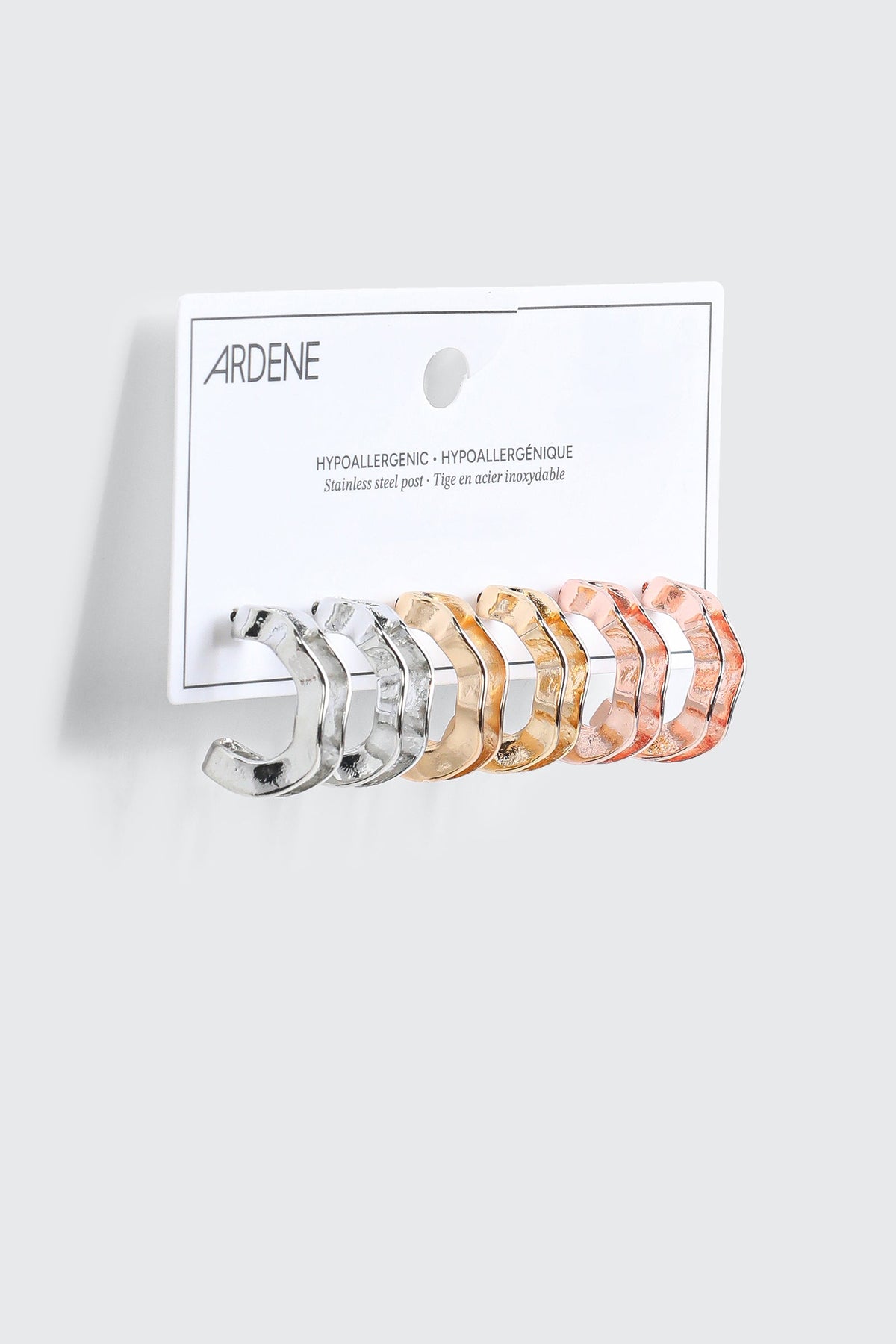 3-Pack Wavy Hoops