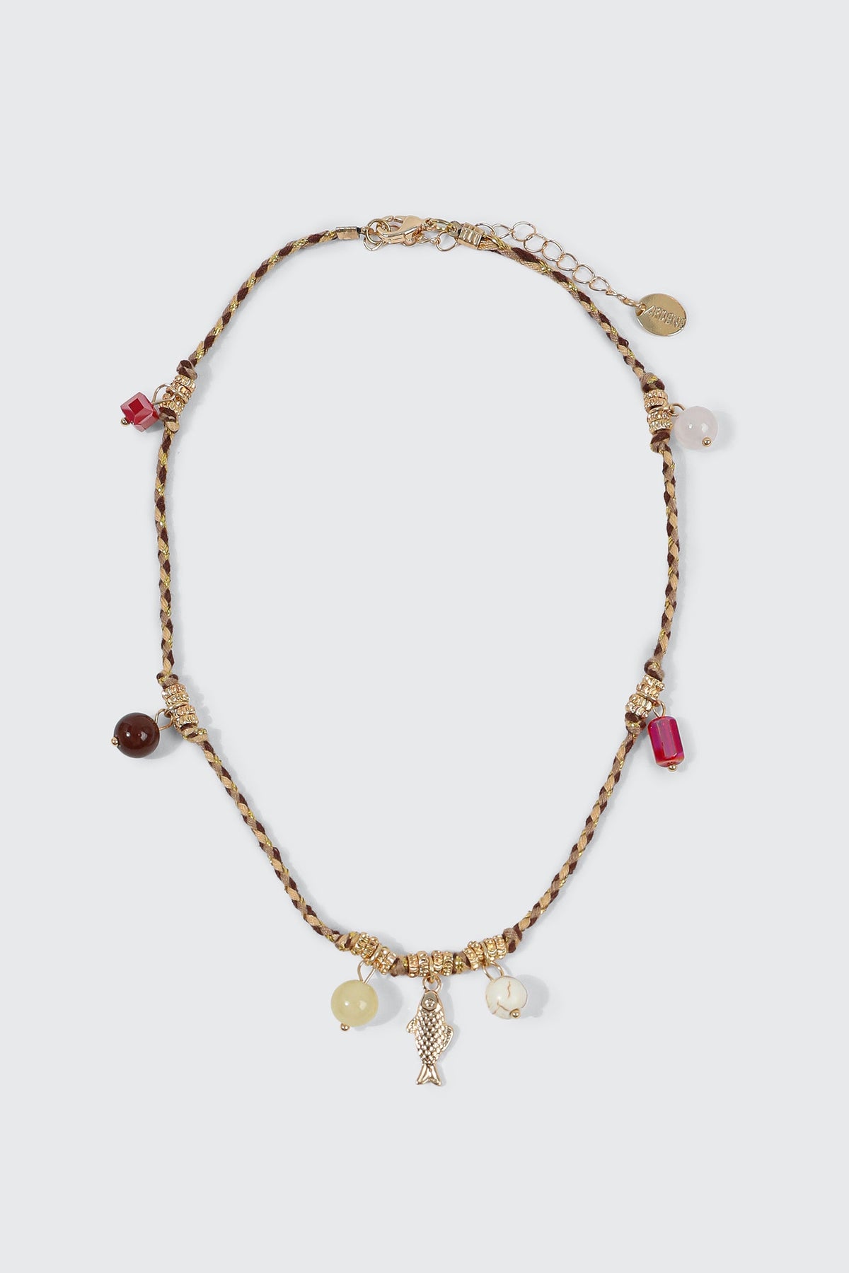Multi Charm Cord Necklace