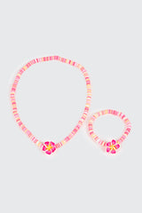 2 Piece Hibiscus Jewelry Set