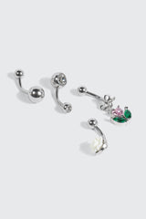 4-Pack Navel Piercings
