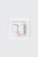 3 Drop Stone Navel Piercing