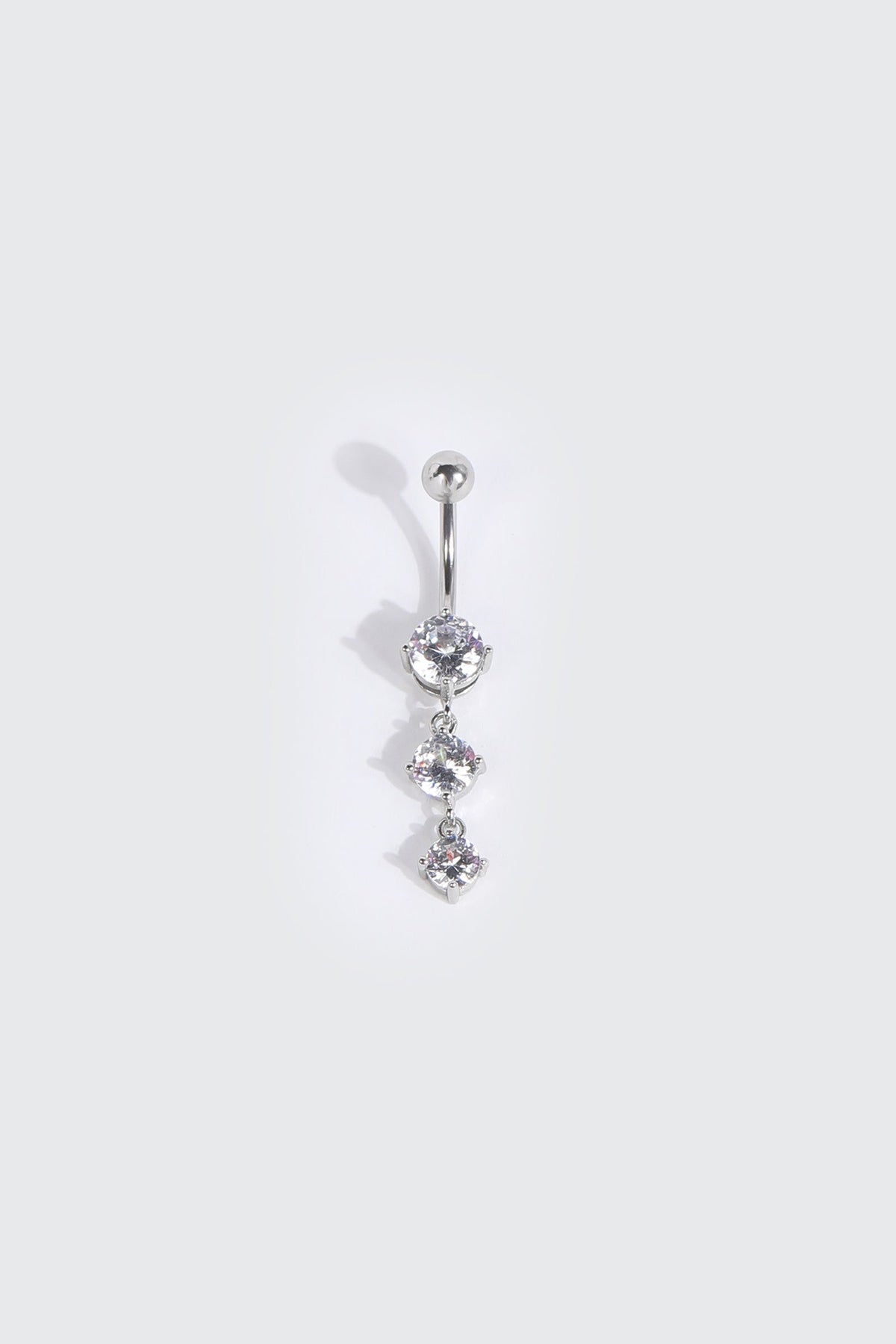 3 Drop Stone Navel Piercing