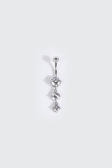3 Drop Stone Navel Piercing