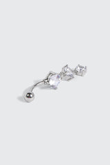 3 Drop Stone Navel Piercing