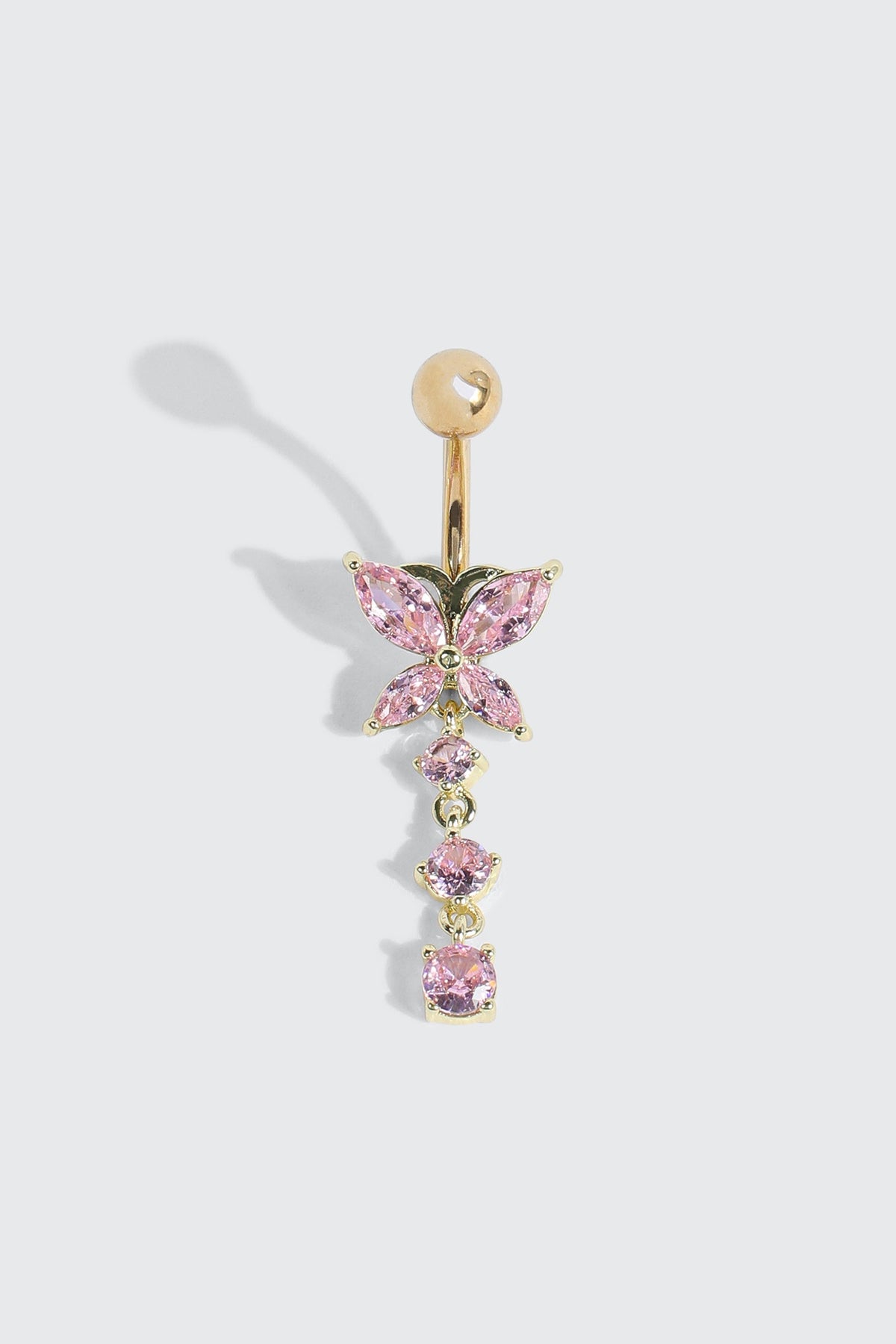 14K Gold Plated Navel Piercing