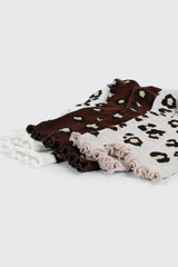 Leopard Print Crew Socks