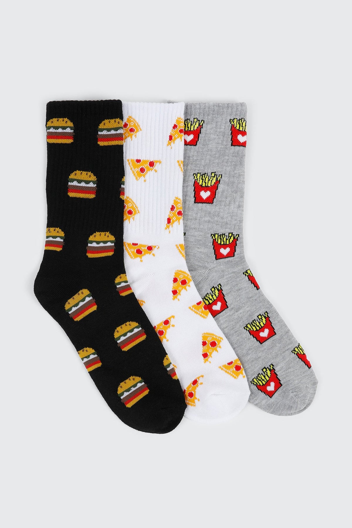 Food Print Crew Socks