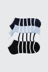 4-Pack Striped Ankle Socks