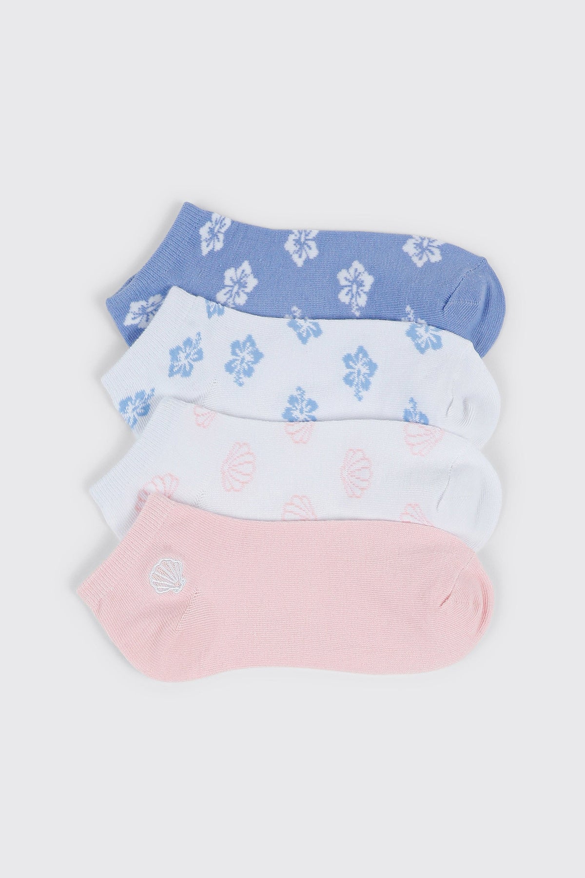 Floral Print Ankle Socks