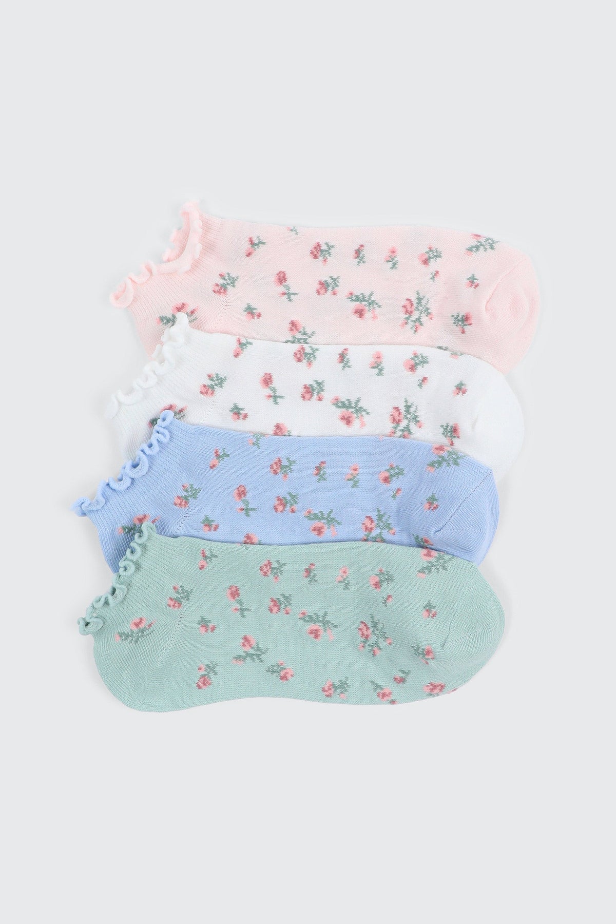 4-Pack Ruffle Ankle Socks