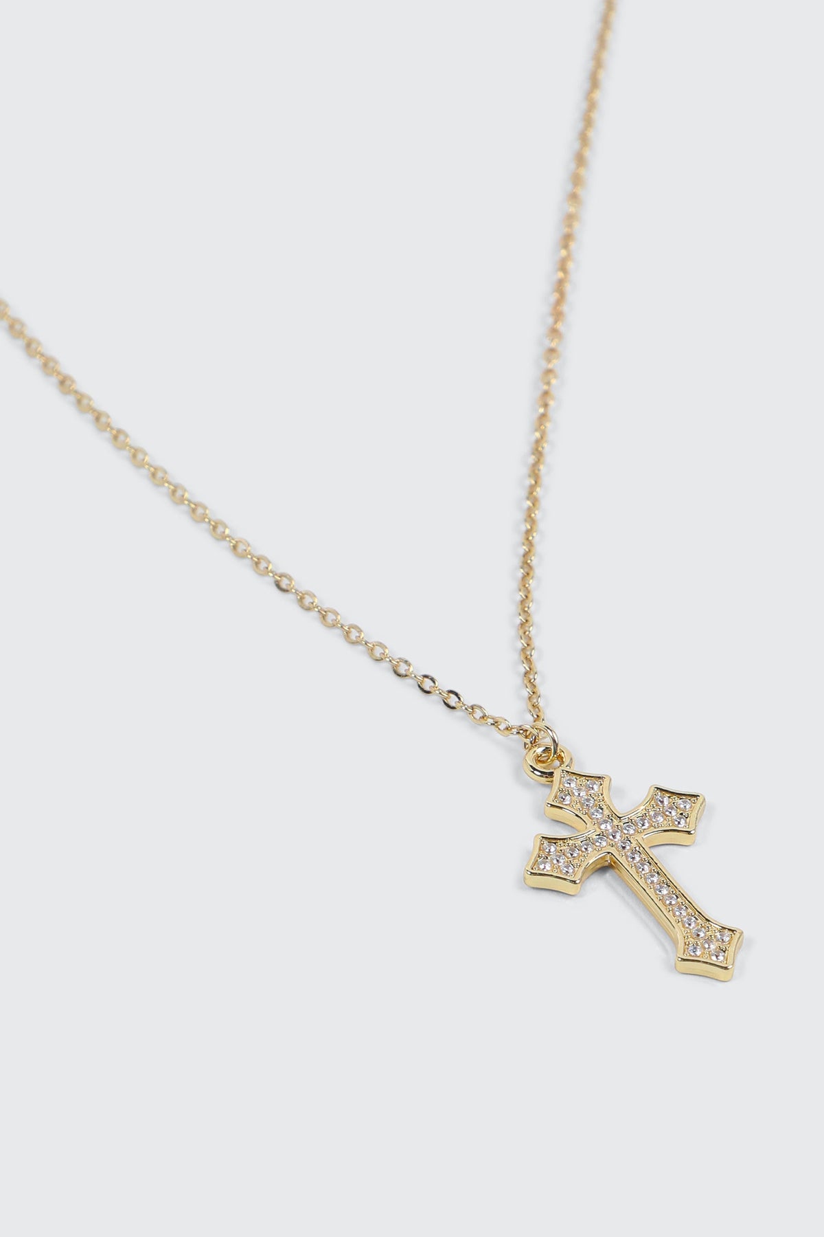 14K Gold Plated Cross Necklace