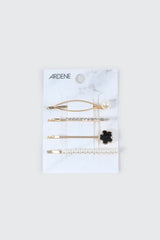 4-Pack Pearl & Rhinestone Hair Pins