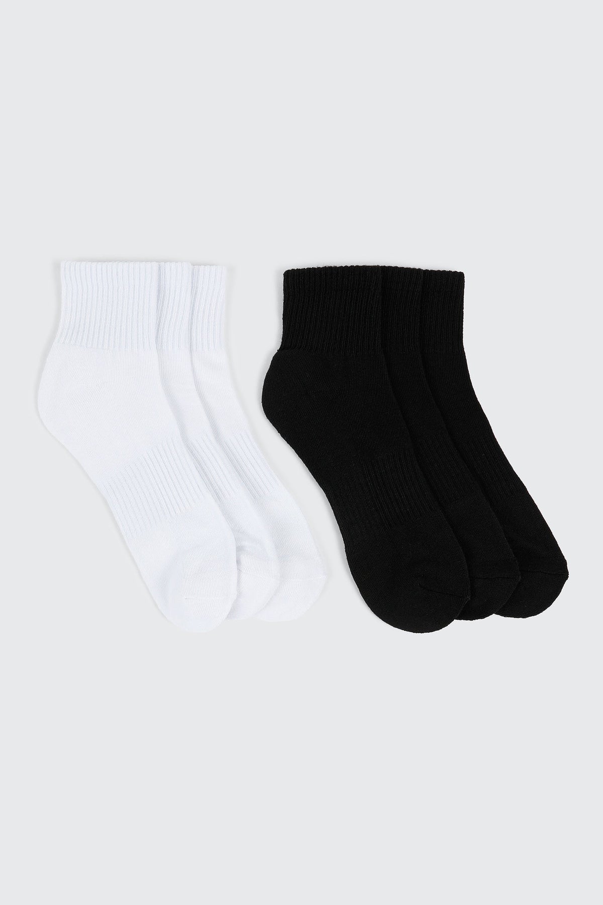 6 pack Knit Demi-Crew Socks