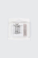 4-Pack Stainless Steel Tongue Piercing