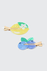 2-Pack Fruit Creaseless Hair Clips