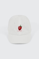 Raspberry Embroidered Cap