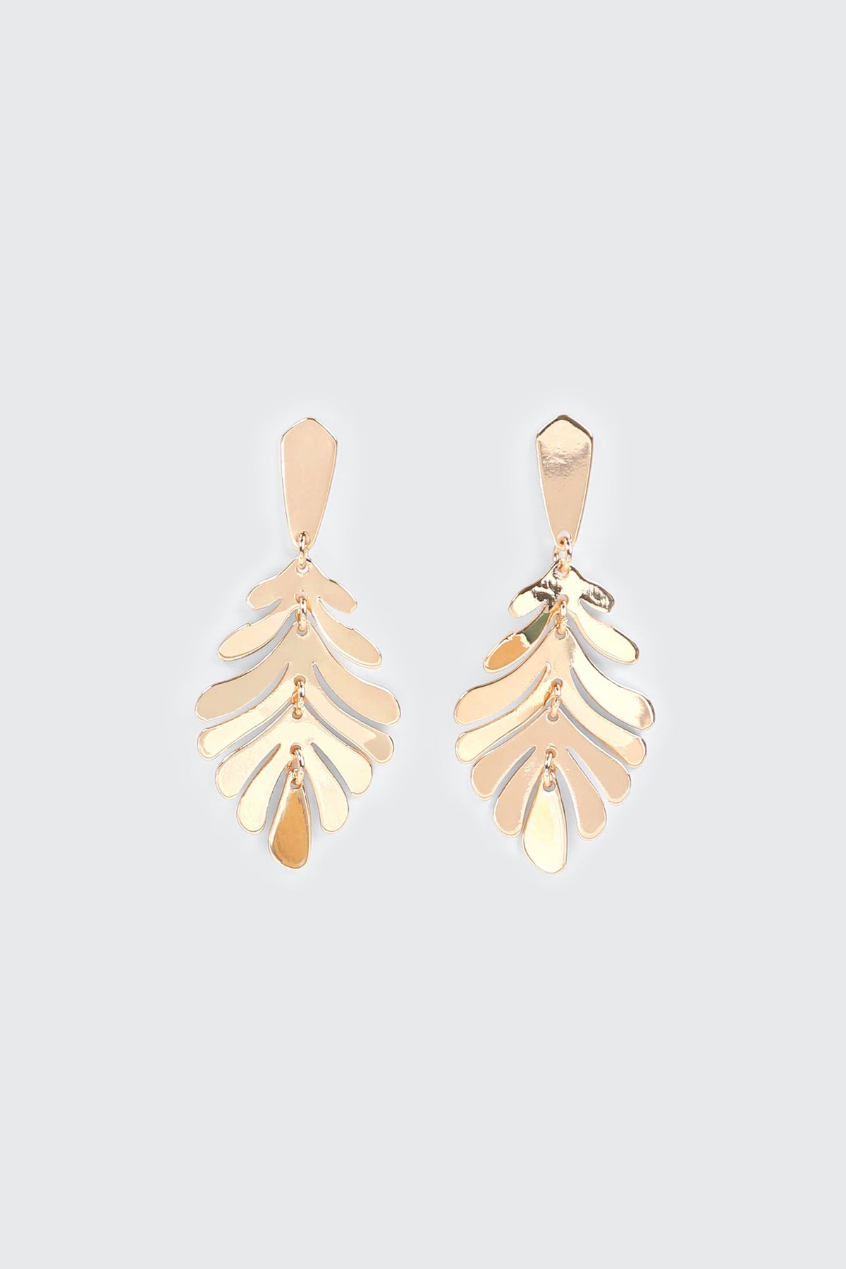 Palm Leaf Dangle Earrings