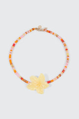 Beaded Hibiscus Choker