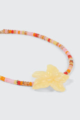 Beaded Hibiscus Choker