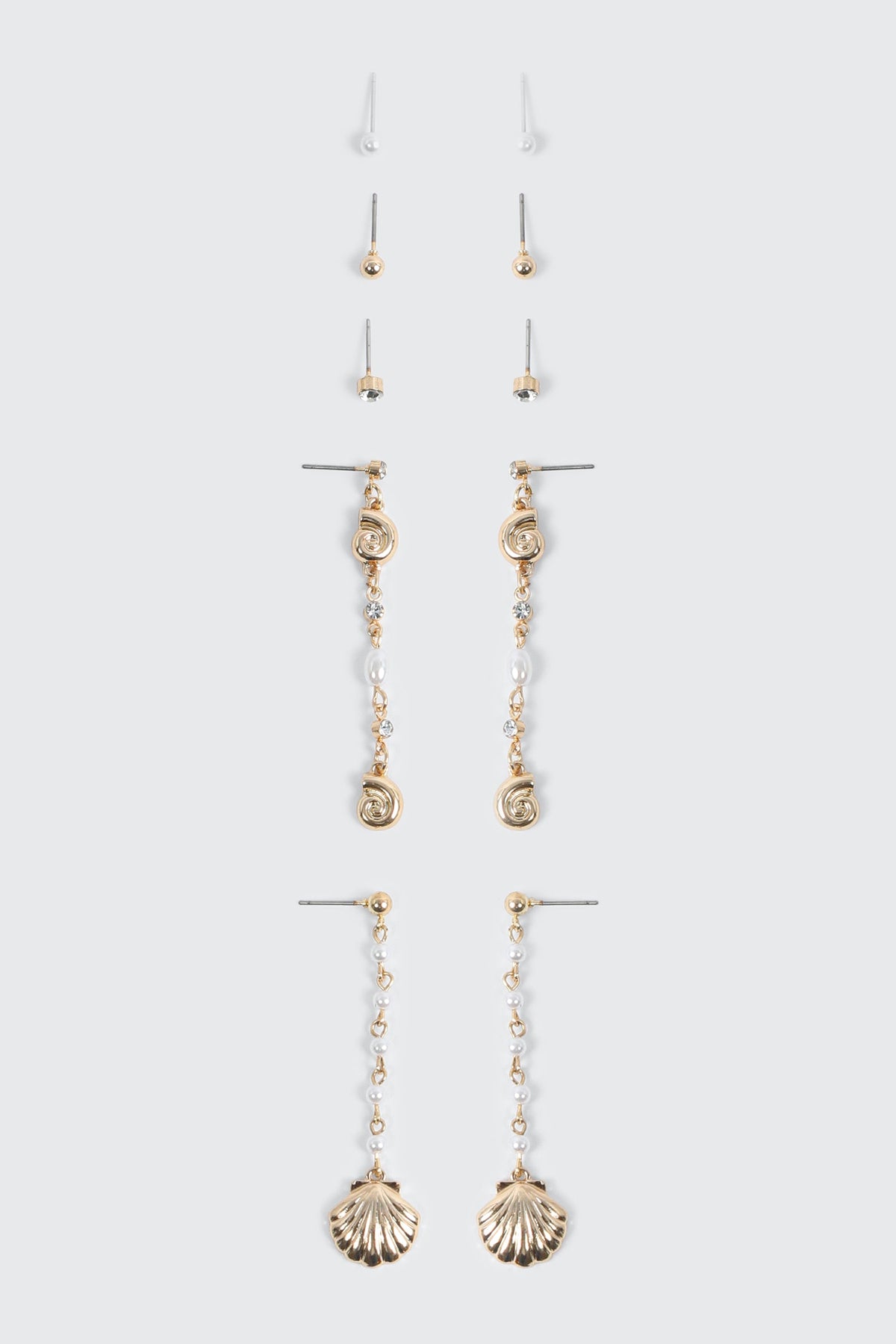 6-Pack Pearl Drop Earrings