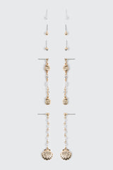6-Pack Pearl Drop Earrings