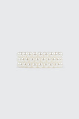 3-Pack Faux Pearl Bracelets